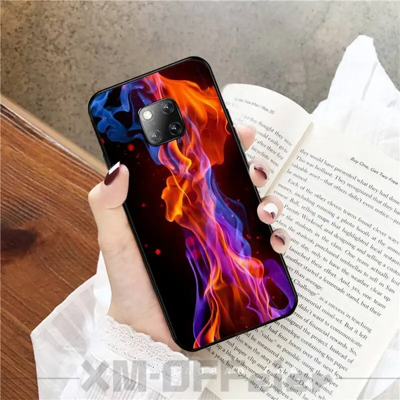 Fashion Flame patrón DIY Painted Bling Phone Case For Huawei Mate 9 20X 10 30 20Pro 20Lite NOVA 3I 3E 4 5 5I PRO | Мобильные