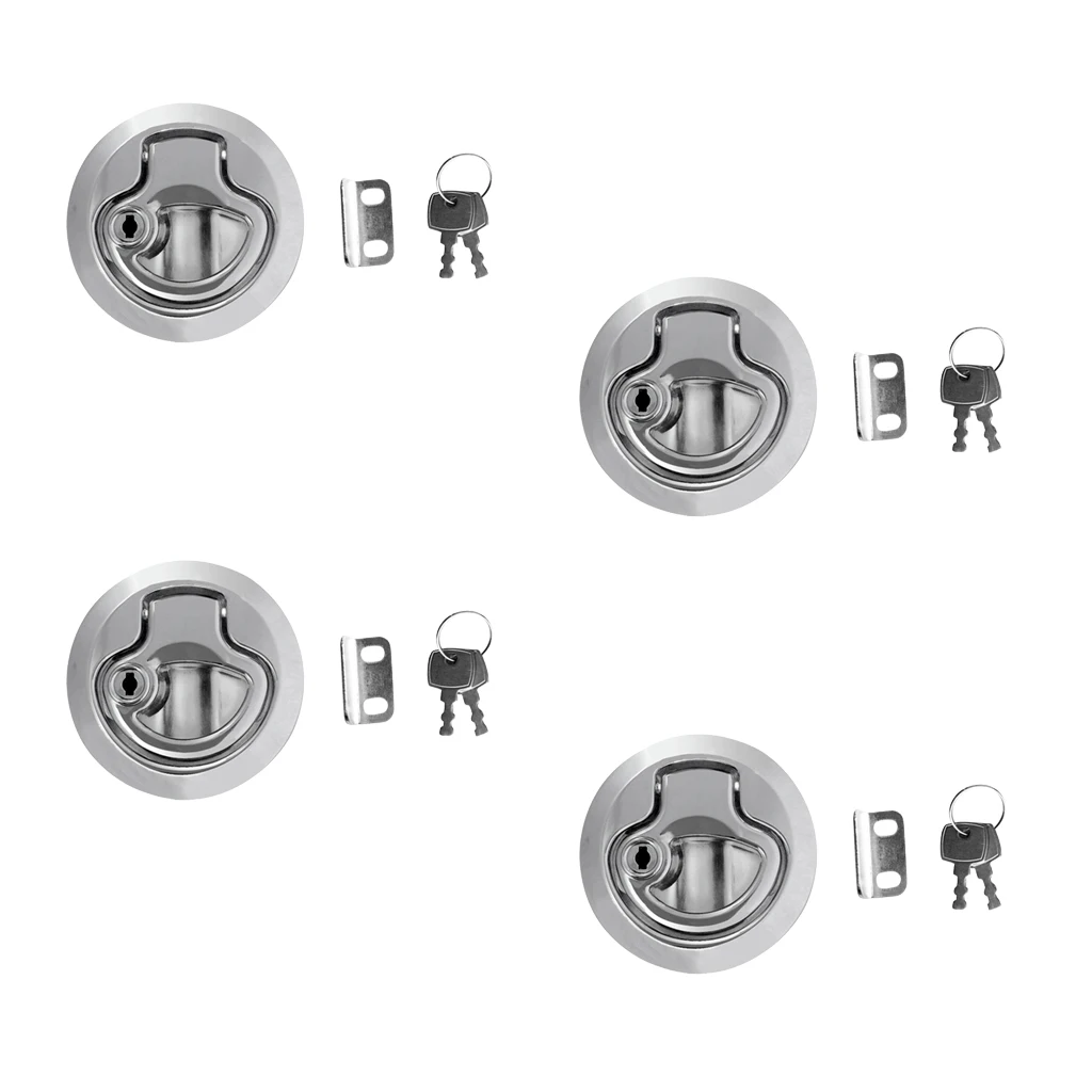 4 шт. цинковый сплав хромированная отделка Морская Лодка Палуба флеш защелка