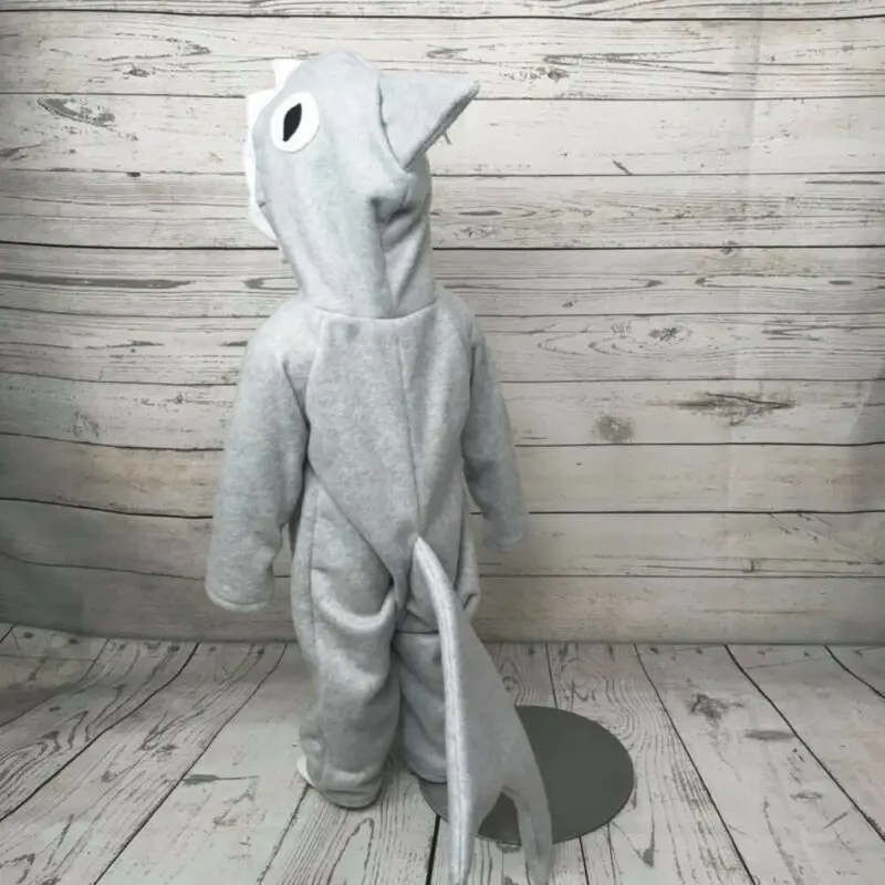 Теплые зимние вечерние комбинезоны с капюшоном и динозавром для новорожденных