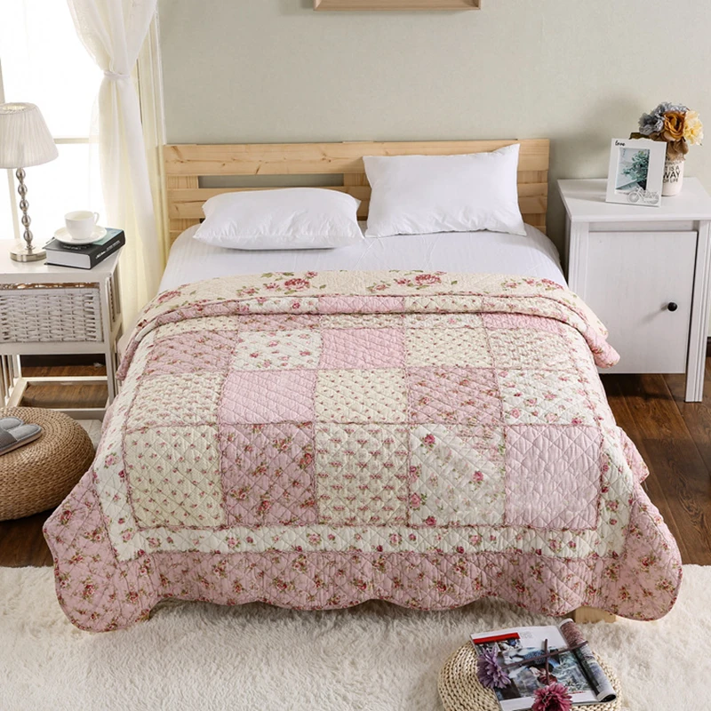 Одеяло хлопковое теплое мягкое удобное покрывало для кровати дышащее