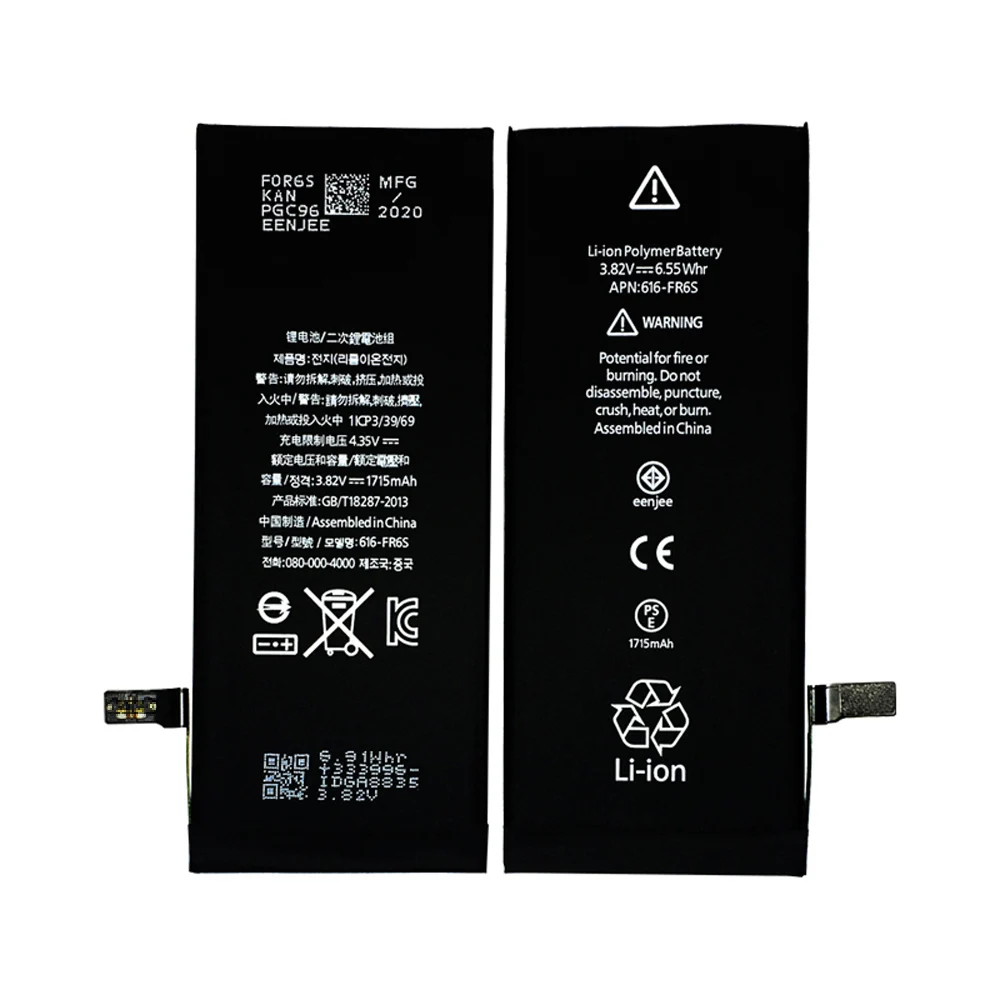 

Phone Battery For Iphone5s 6s Lithium Polymer Batterie Original Cable