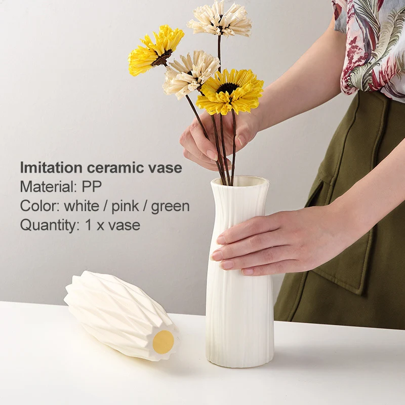 Пластиковая ваза Mosodo для цветов керамическая в скандинавском стиле современные