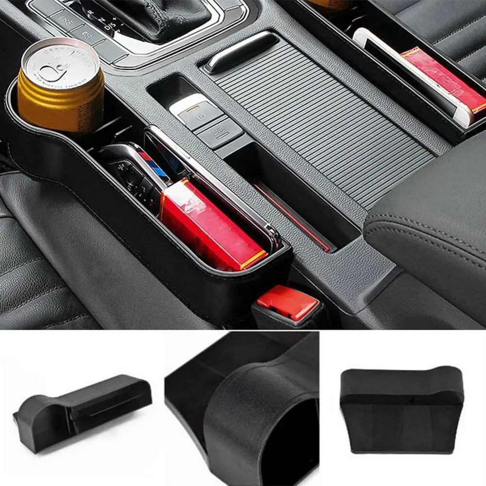 

Left / Right Car Seat Crevice Gaps Storage Box ABS Plastic Tidying Organizers Stowing Drink For Pockets Universal Auto A0F5