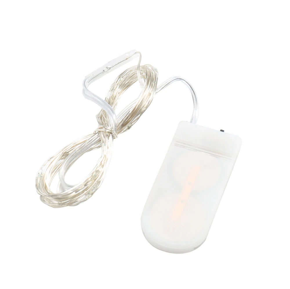 Светодиодный светильник гирлянда с серебряной проволокой теплая белая Гирлянда