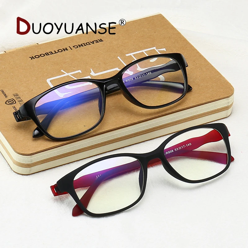 

DUOYUANSE Anti Blue Light presbyopia lens for men/women comfortable TR90 Reading glasses fatigue presbyopia lens Eye Glasses 908