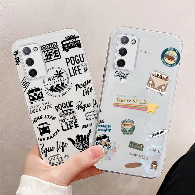 

Outer Banks - Livin' the Pogue Life Phone Case For Xiaomi Mi 11 Ultra Lite 10 Redmi Note 9 8 7 9a K30S K40 Pro Transparent Coque