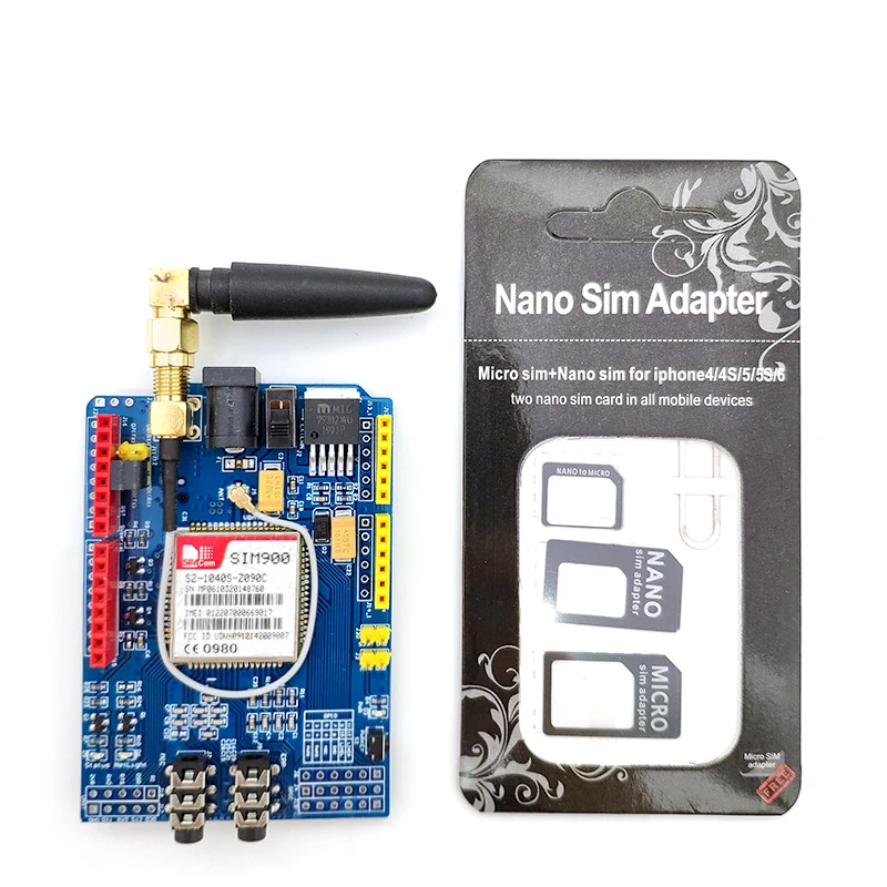 SIM900 GPRS/GSM щит макетная плата четырехдиапазонный модуль для совместимого