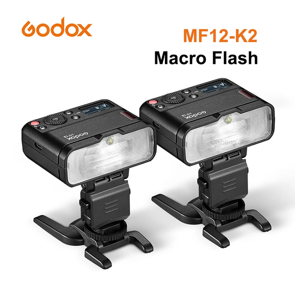 Купить Вспышка для макросъемки Godox, 2,4 ГГц, беспроводное управление Скидка Вспышка для макросъемки Godox, 2,4 ГГц, беспроводное управление