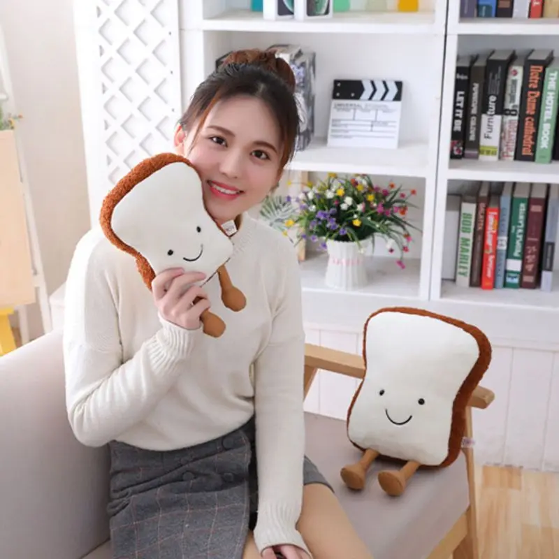 Креативный мультфильм хлеб подушка в виде тоста забавная еда плюшевая игрушка