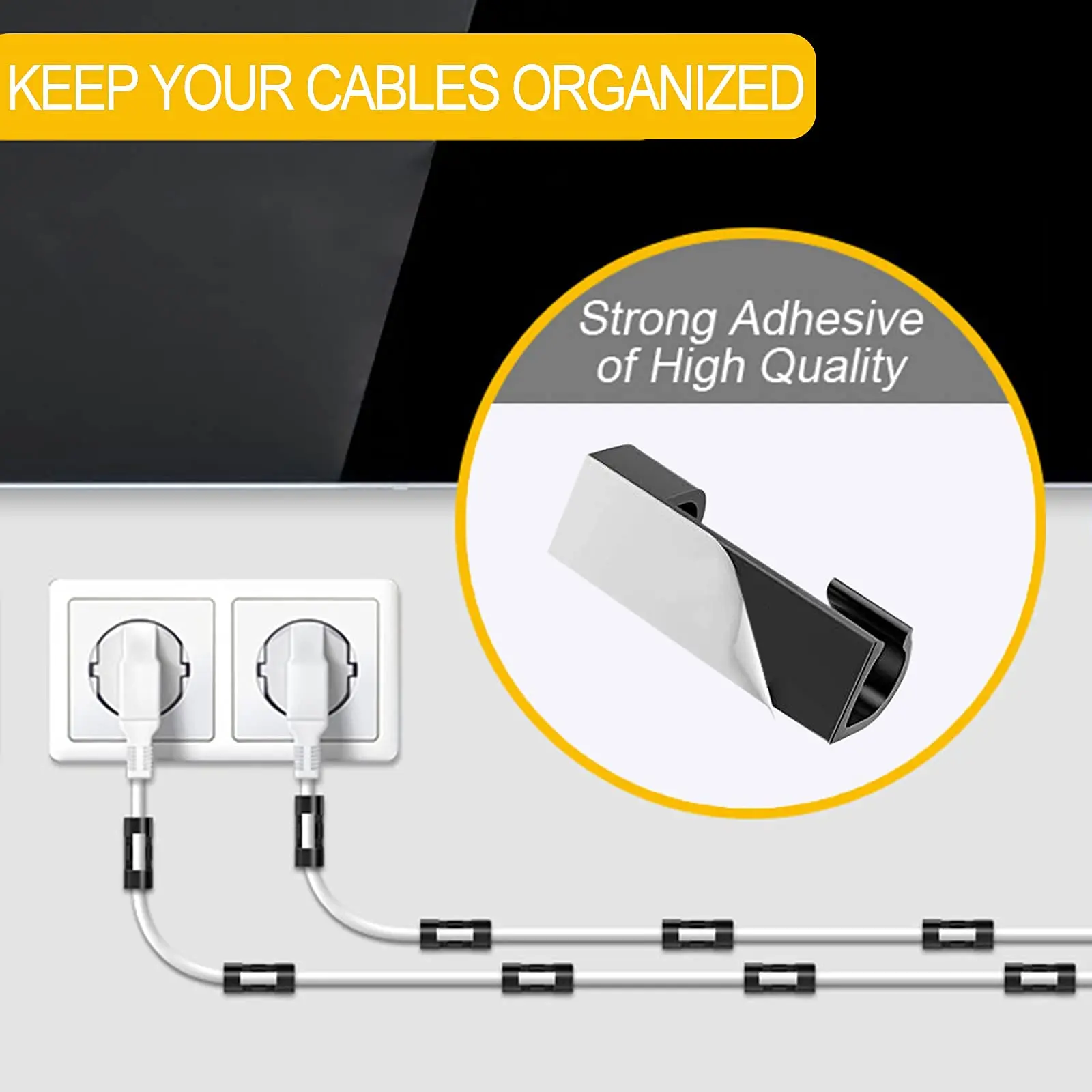 20/5 шт. самоклеящиеся держатели для рабочего стола | Электроника