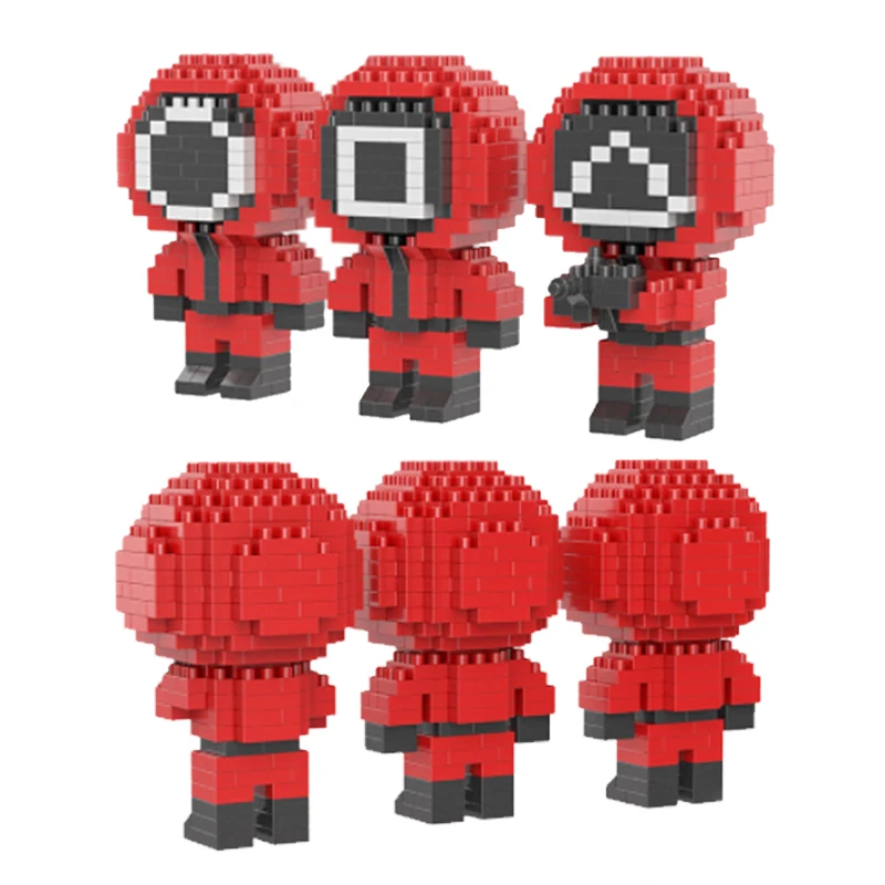 игра в кальмара Игровой конструктор кальмар Корейском стиле 3 шт. | Игрушки и