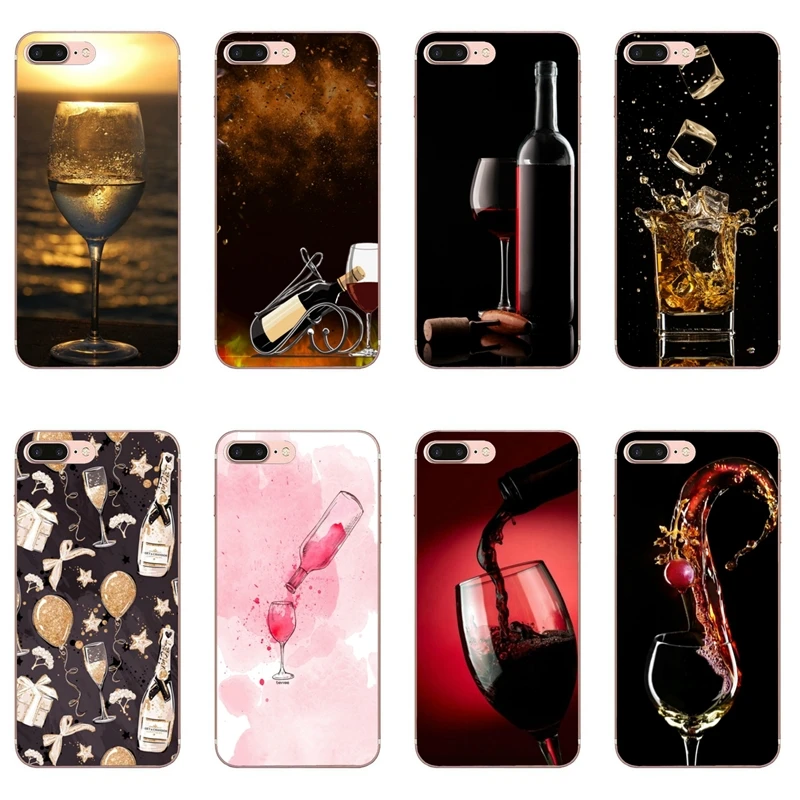 Стильный чехол из красного вина и стеклянной бутылки для Xiaomi Mi 9 8 SE Pro A1 A2 Lite 6 6X 5 5s 5x
