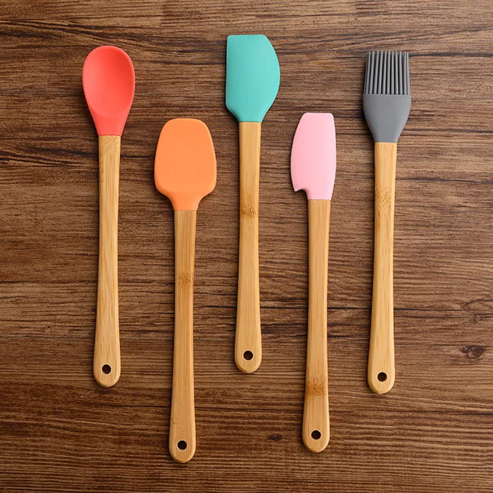 5 шт./компл. инструменты для выпечки тортов силиконовые шпатели скребок теста