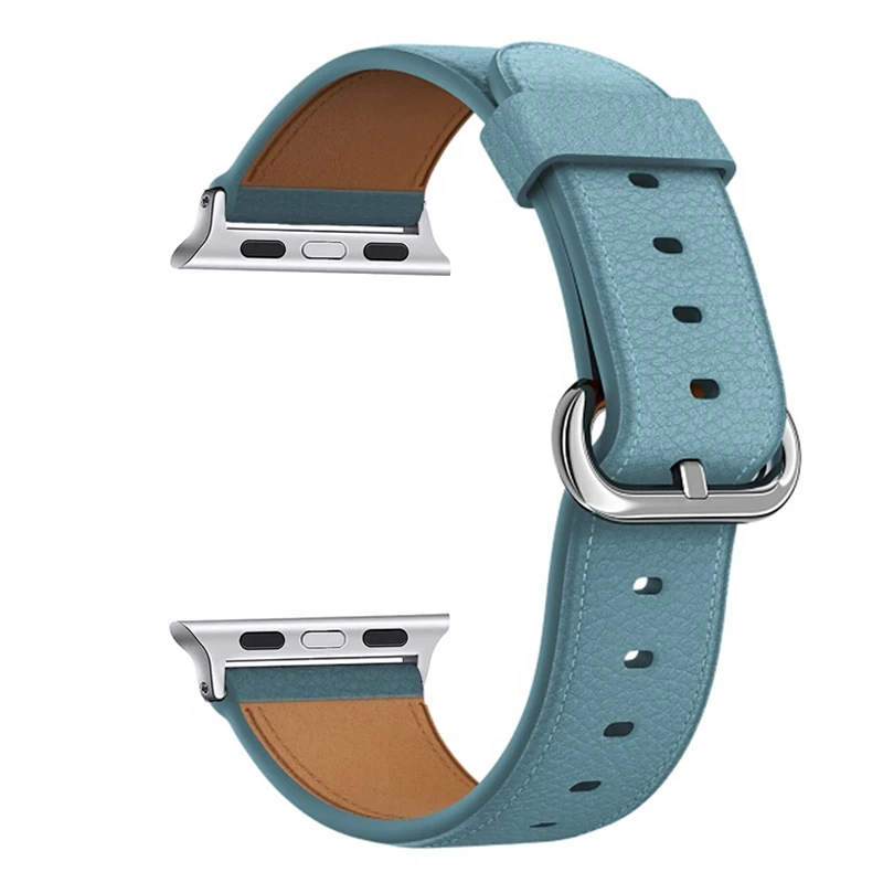 Ice blue Oulucci ремешок из нержавеющей стали для apple watch ремешок 38 мм/40 мм/42 мм/44 мм сменный ремешок для apple watch 5/4/3/2 - Цвет ремешка: Ice blue