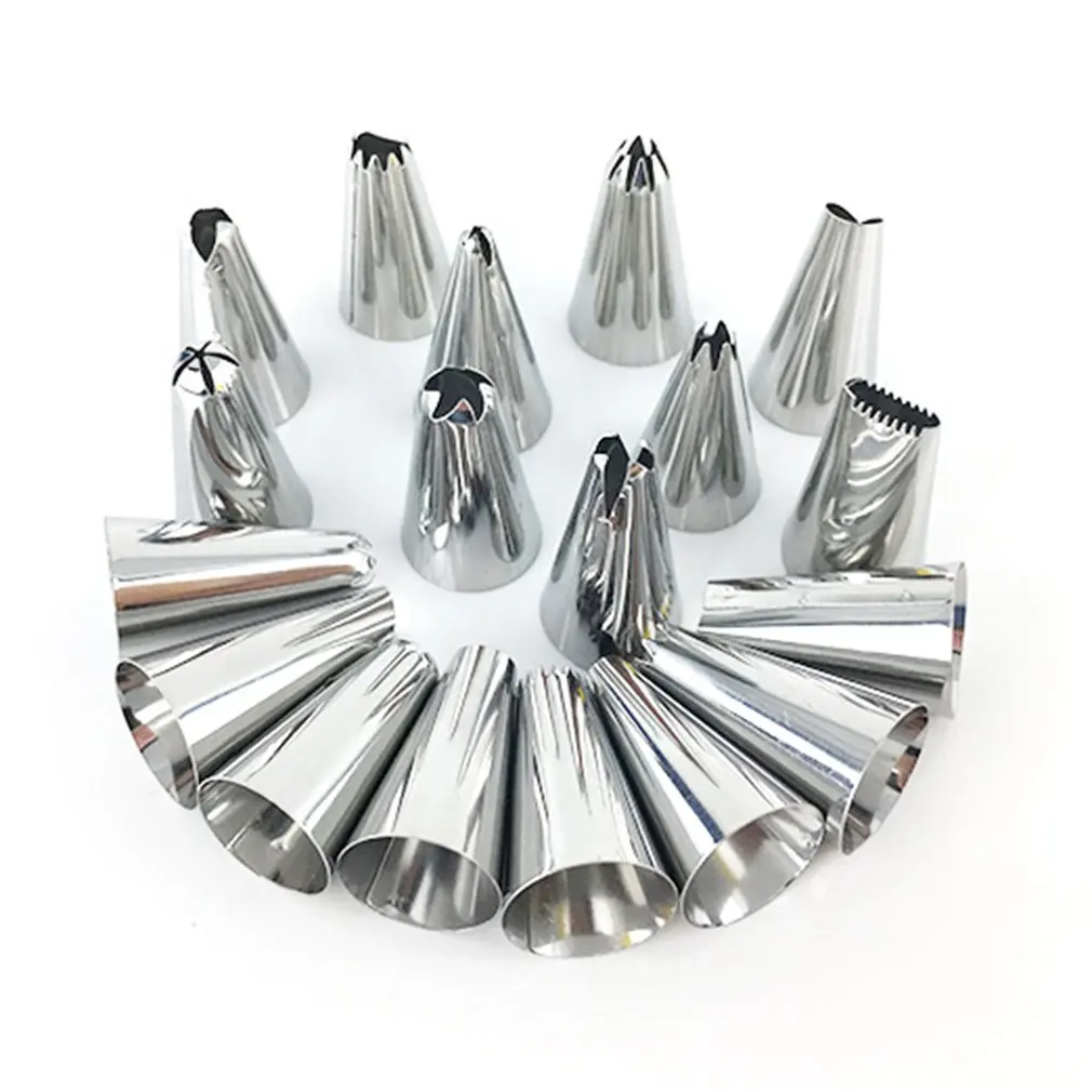 

Stainless Steel Icing Pastry Nozzles Piping Birthday Cake Decorating Tips Set DIY Baking Tools For Cakes