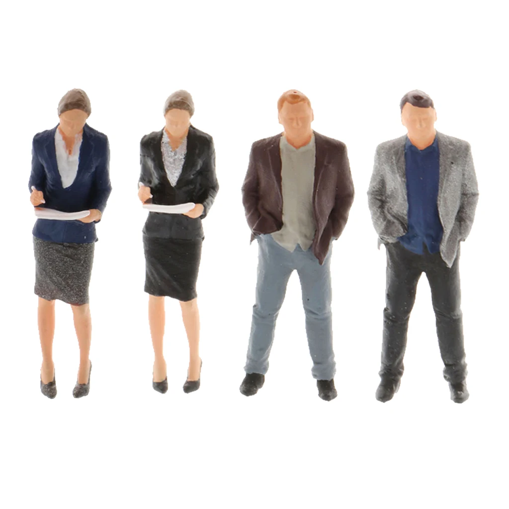 

1: 64 Men / Women Figures Mini Doll Model Made of Resin for Dollhouse
