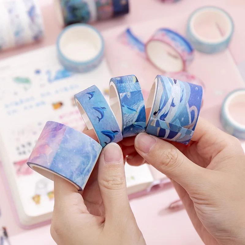 

3PCS Dream Washi Adhesive Tape Scrapbook Masking Tape DIY Diary Greeting Card Decoration Supplies Embellishments Materials