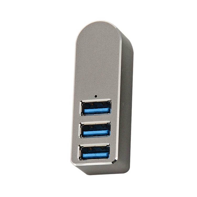 Высокоскоростной мини концентратор из алюминиевого сплава с 3 портами USB 0