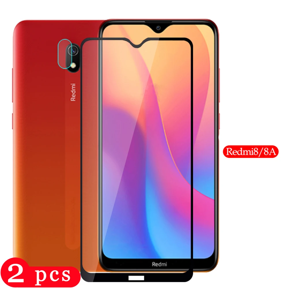 2 шт. защитная пленка из закаленного стекла для xiaomi 8 8t 7 6 pro redmi 8A 7A 6A защита экрана