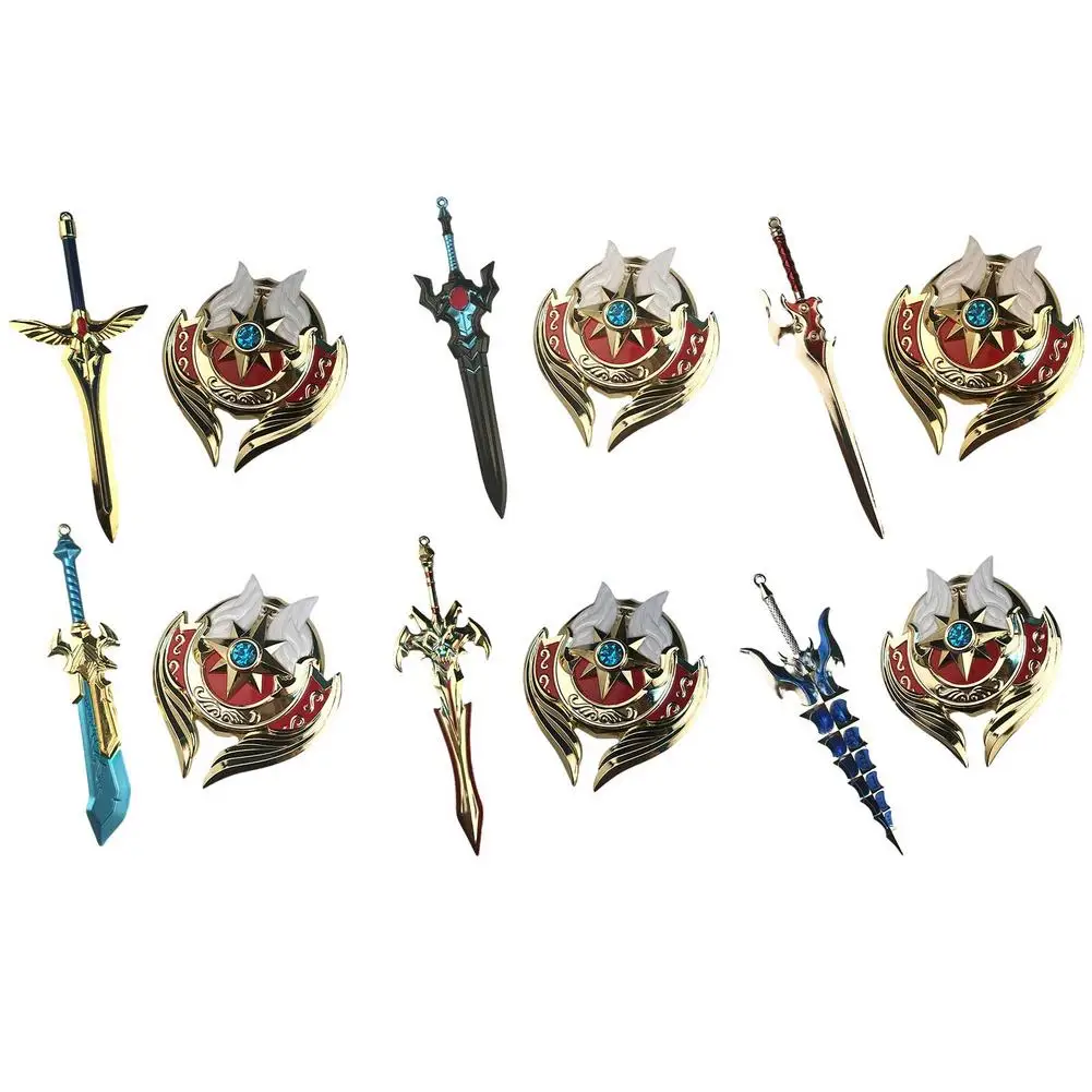 

Action Toy Model Gift Children Alloy Fighting Tool Shield Set Children's Weapon Shield Model Shield And Weapon Combination Toy