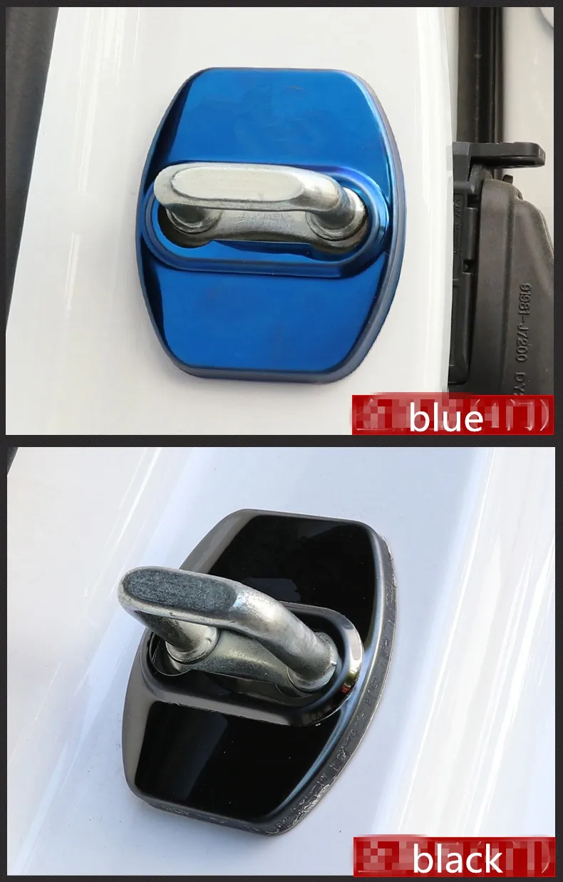 FLYJ 4 шт. крышка дверного замка автомобиля защитная Пряжка защелка крышки стоп Антикоррозийные автомобильные аксессуары для hyundai creta автомобильные наклейки