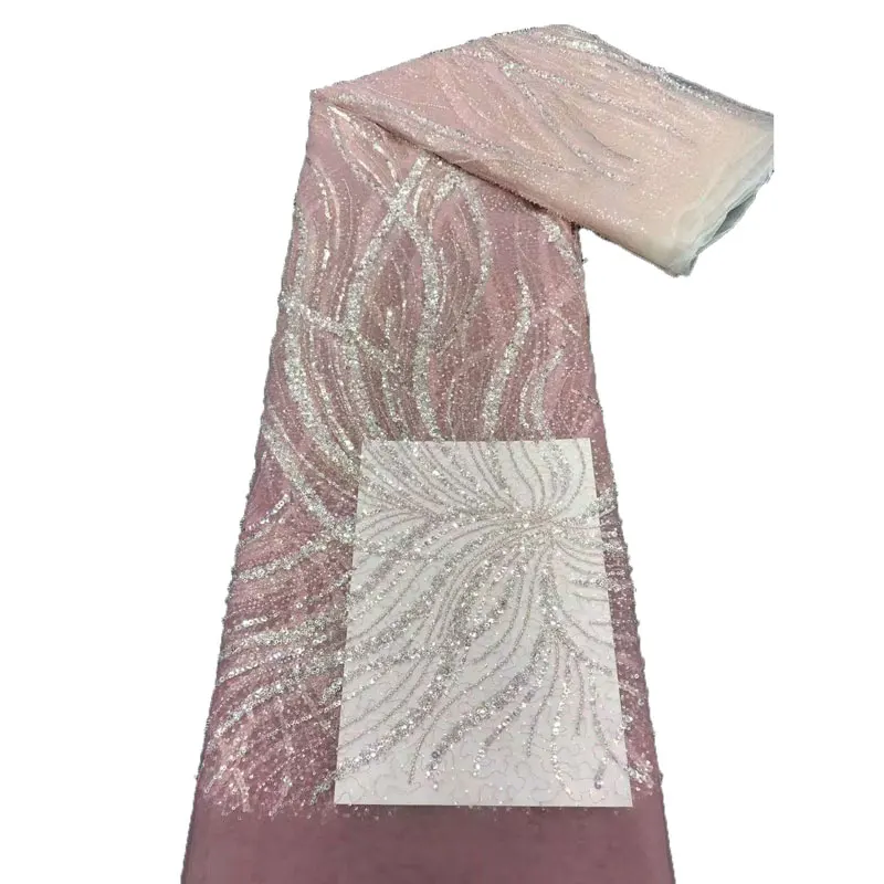 Нигерийская кружевная ткань 2021 Высококачественная вышивка французская тюль