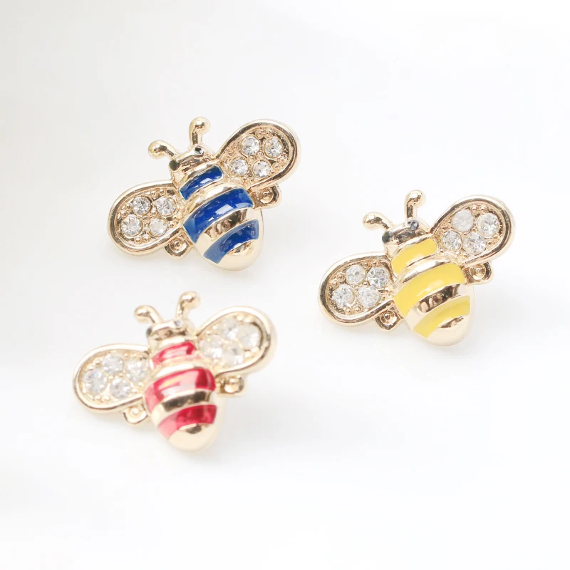 Изящная брошь в виде насекомого пчелы с отворотом эмаль стразы дизайнерская