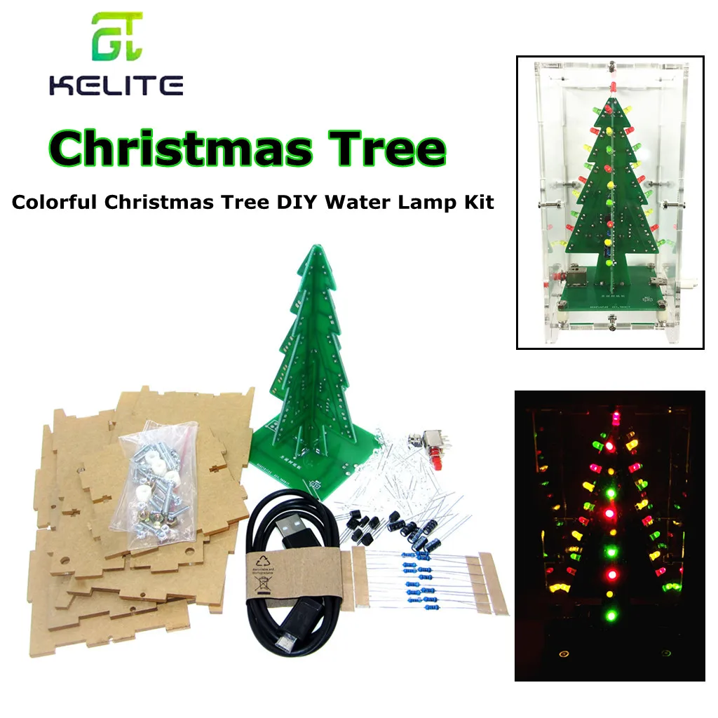 Носки с трехмерной аппликацией в виде 3D Красочная рождественская елка DIY Kit