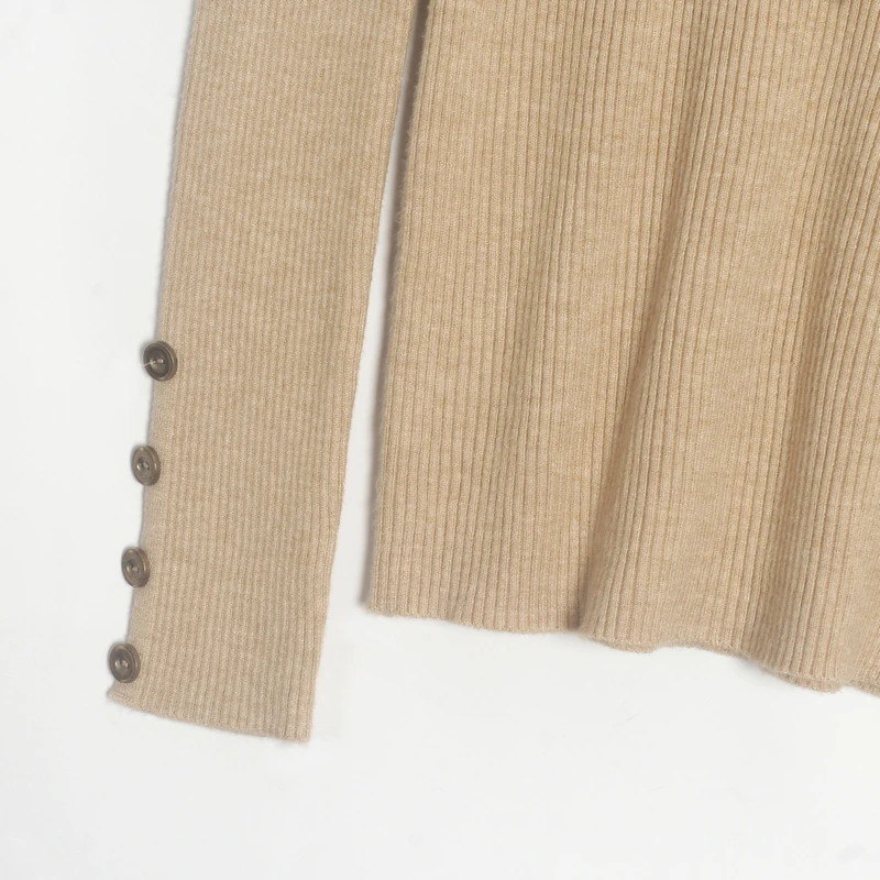 Wixra женские эластичные свитера новые модные однотонные пуловеры вязаные на