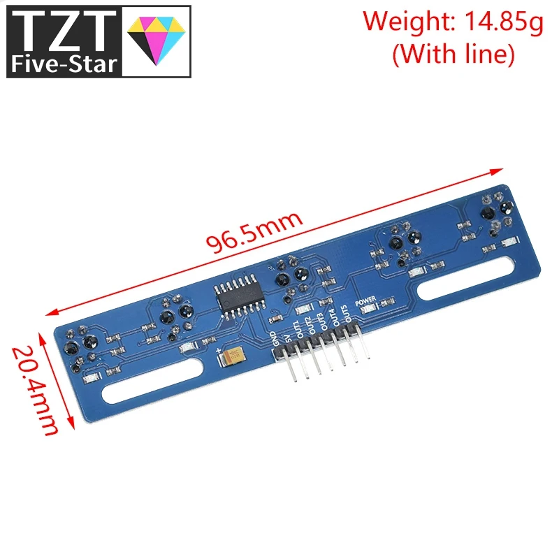 MH-ET в прямом эфире 5 канала инфракрасного Светоотражающие Сенсор TCRT5000 комплект