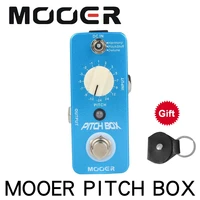 mooer pitch box compact effect pedal harmony pitch shifting detune 3 mode true bypass guitar pedal with pedal connector