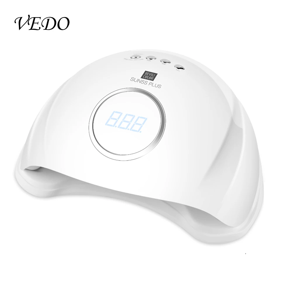 Лампа для маникюра VEDO 48 Вт/72 Вт Сушилка ногтей умный ЖК дисплей отверждения УФ