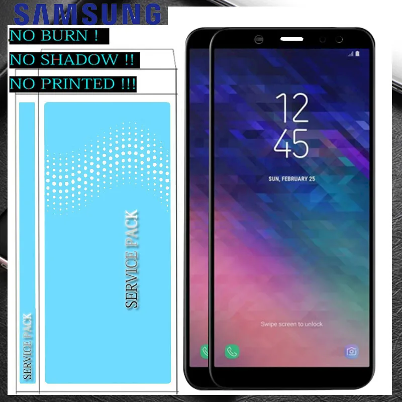 5,6 ''Супер AMOLED ЖК-дисплей Замена для SAMSUNG Galaxy A6 A600 A600F SM-A600FN сенсорный экран дигитайзер