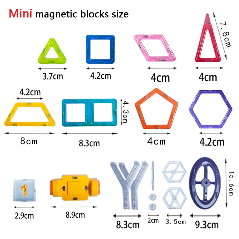 

184pcs-110pcs Mini Magnetic Designer Construction Set Model & Building Toy Plastic Magnetic Blocks Educational Toys For Kid Gift