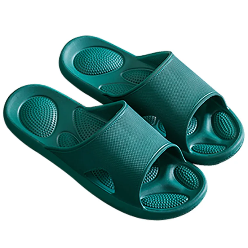 

The new shit-feeling sandal slippers women's summer indoor home thick bottom high-bomb couple cool drag men's bathroom