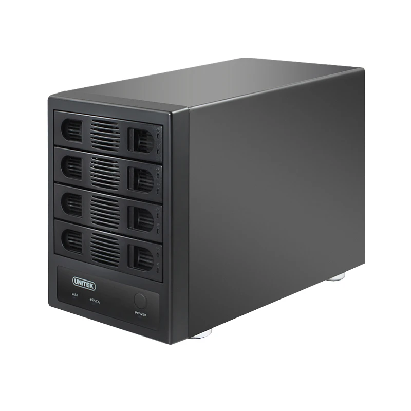 Новый корпус для жесткого диска 4bay с USB3.0 ESATA на SATA3.0 4 Bay жесткий диск поддержкой 2 5