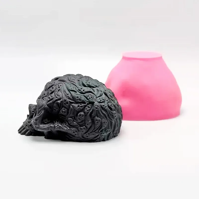 Силиконовая форма для изготовления сглаза призрака черепа свечи мыла смолы