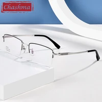 chashma pure titanium men top quality eyeglasses prescription glasses light frame optical eyewear spectacles transparent lenses
