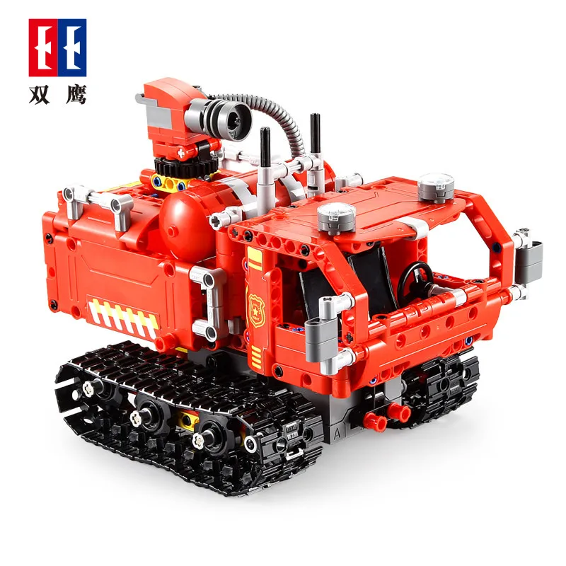 538 шт. Детский интерактивный конструктор пожарный робот|Блочные конструкторы| |