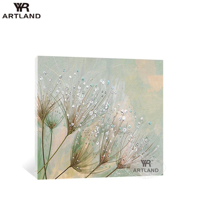 Ручная работа картина маслом на холсте абстрактный Одуванчик пейзаж Настенная