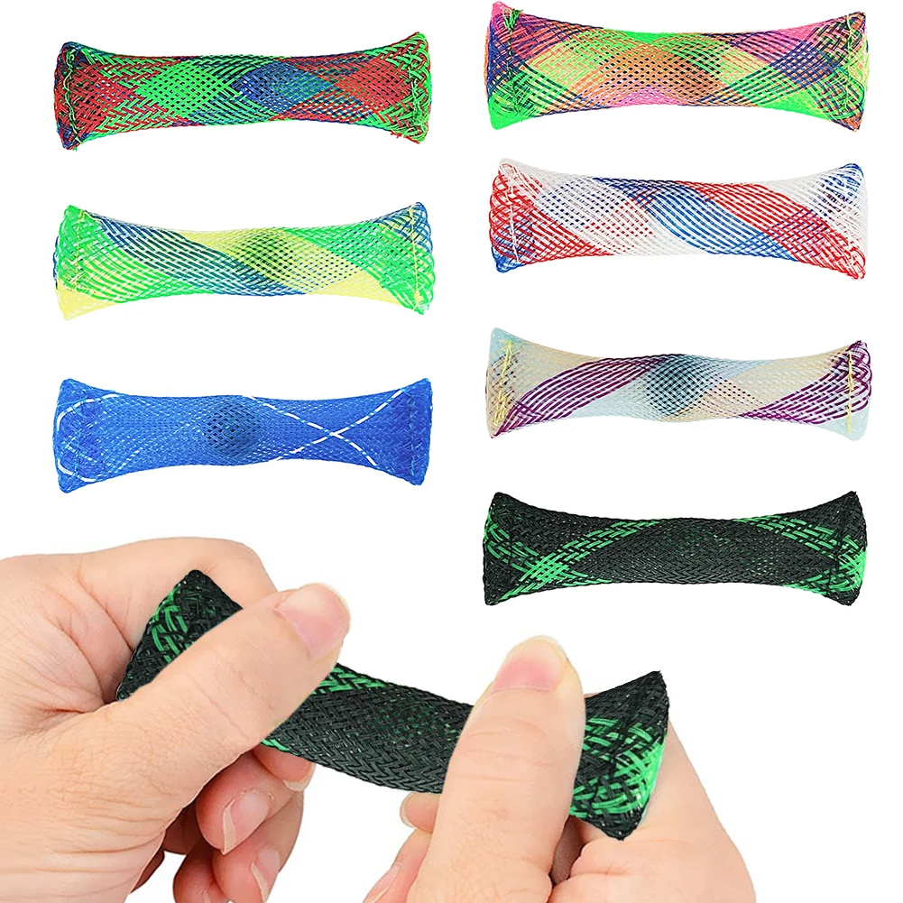Pelota sensorial para el autismo, juguete para terapia de ansiedad, alivio del estr&eacute;s EDC, malla trenzada, plegado f&aacute;cil con m&aacute;rmol-0