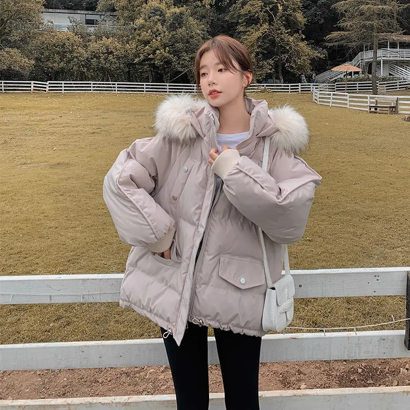 

Cotton Jacket Women's Winter 2020 Nian New Korean Version of The Loose Thick Ins Warm-Style Woman Jacket Coat Fashion