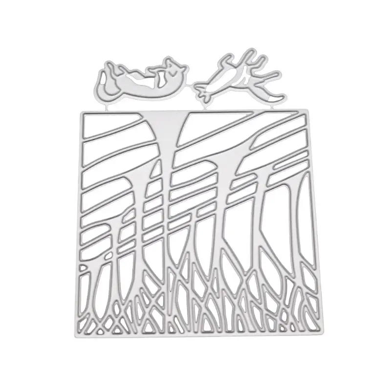 Мультяшное дерево животное Алфавит цветок металлические режущие штампы