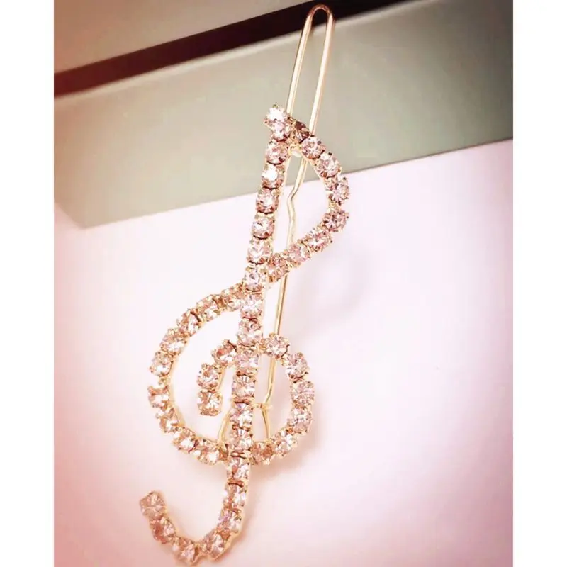 Женские Элегантные классические заколки для волос в форме скрипичного ключа