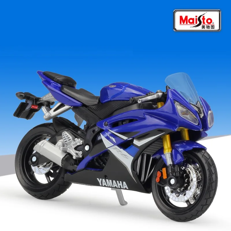 

1:18 Maisto YAMAHA, синий/белый литой мотоцикл,