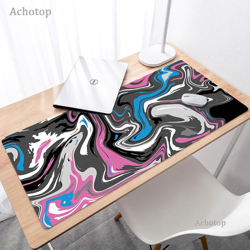 

Black White Mousepad Art Mouse Pad Gamer Large mini PC Carpet Mat Work Desk Accessory Strata Liquid Table Mat For Table Computer
