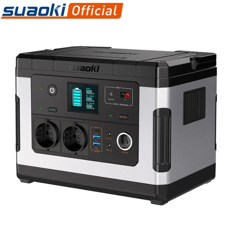 Suaoki G500 500Wh генератор мощности 300 Вт Чистая Синусоидальная волна AC/DC/USB выход