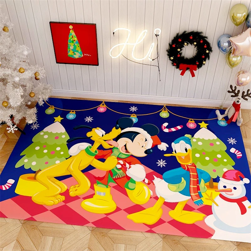 Веселое Рождество детский игровой коврик микки домашние ковры для декора 160x80 см коврик для ванной длинный пол для спальни гостиной от AliExpress RU&CIS NEW