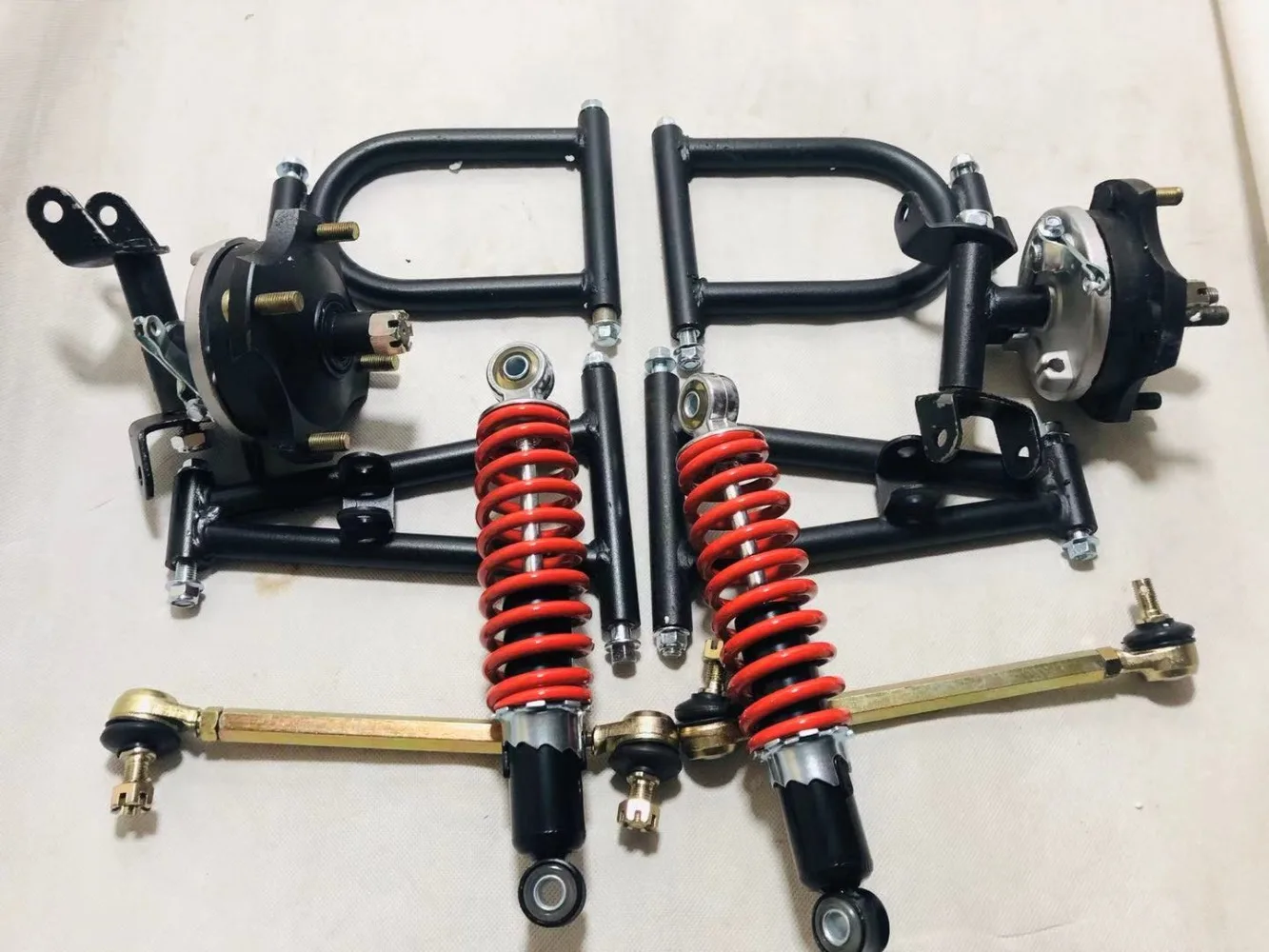 ATV GO KART картинг DIY амортизаторы передней подвески мотоцикла барабанные тормоза маятники с фланцем кулака