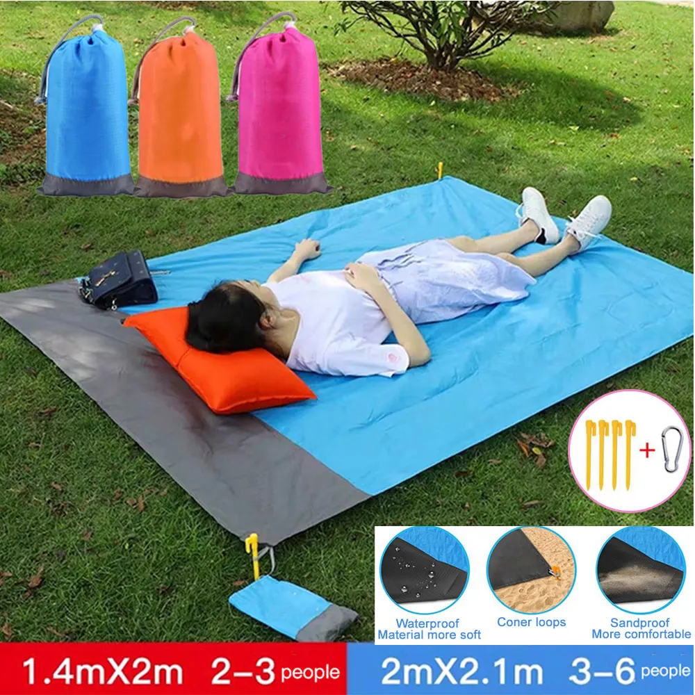 

Outdoor Waterproof Camping Mattress Outdoors Portable Lightweight Foldable Picnic Blanket Camping Ground Mat Tents Beach Blanket